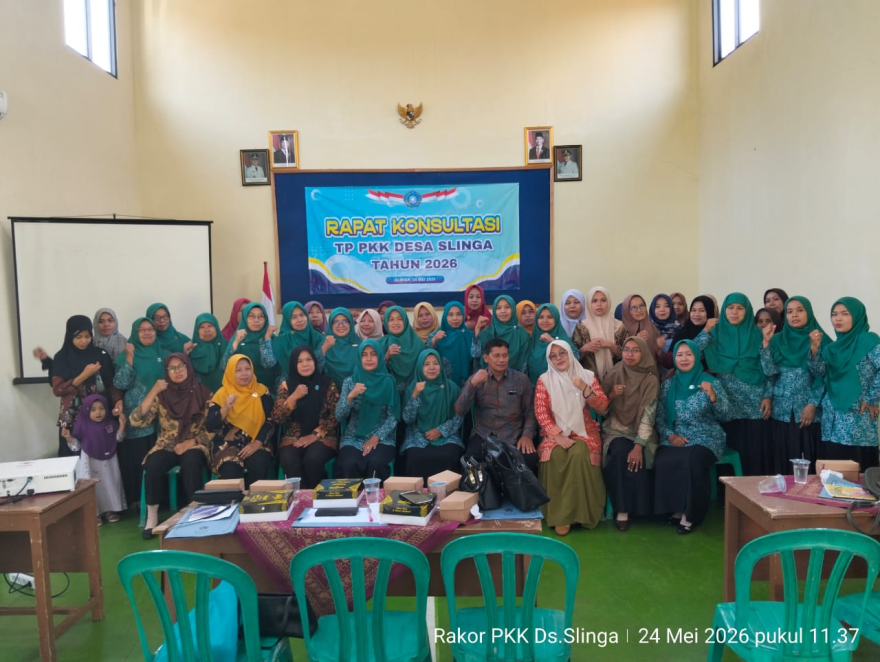 Optimalkan Program Kerja, TP PKK Desa Slinga Gelar Rapat Konsultasi Tahun 2026